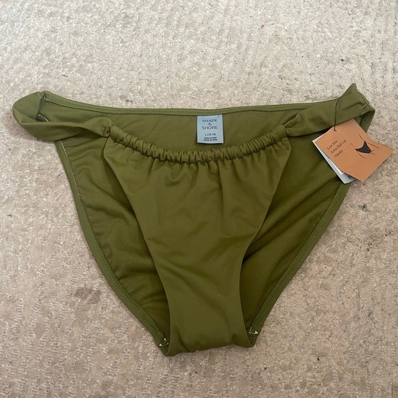 Shade & Shore Olive Green Bikini Bottom - Picture 1 of 5